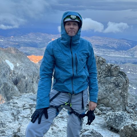JR Cook, Go Do’s founder, on a mountain summit