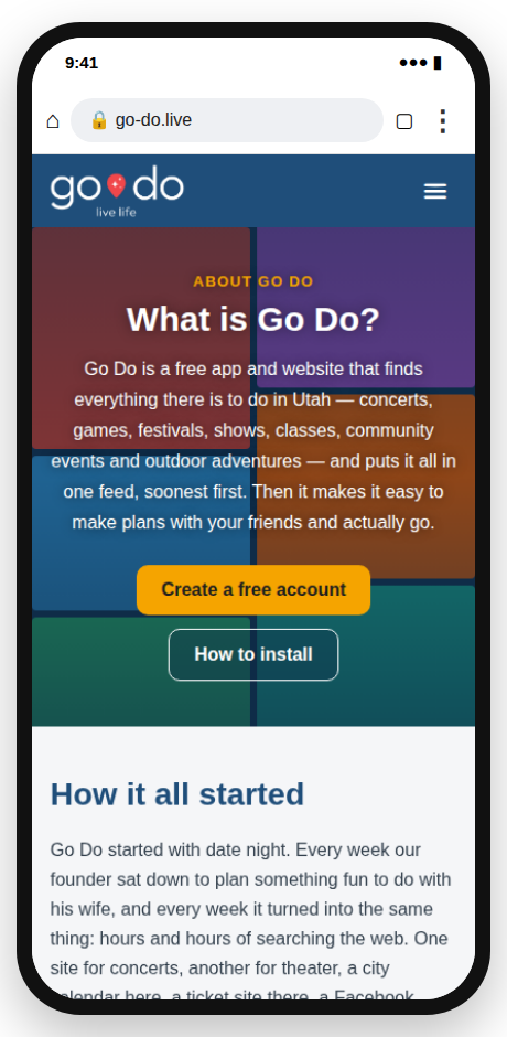 Open go-do.live in Chrome