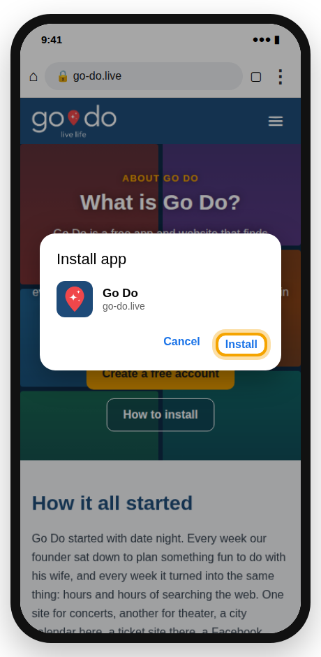 Tap “Install”